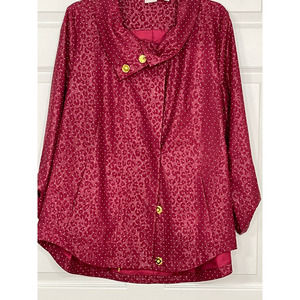 Chicos Zenergy Neema Embosed Dot Jacket